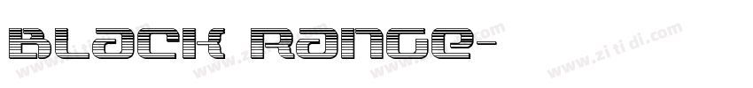 Black Range字体转换